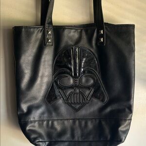 Loungefly Black Darth Vader Embossed Tote